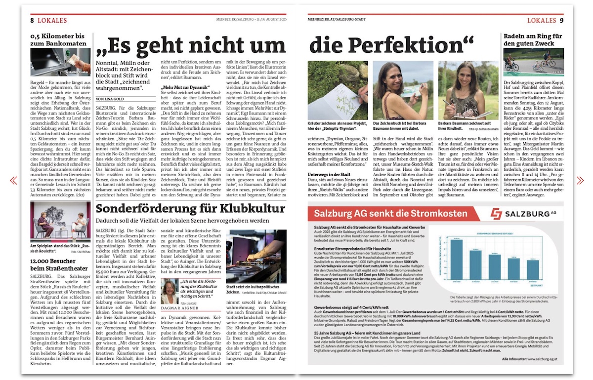 Mein Bezirk Coverstory von Lisa Gold über Barbara Baumann