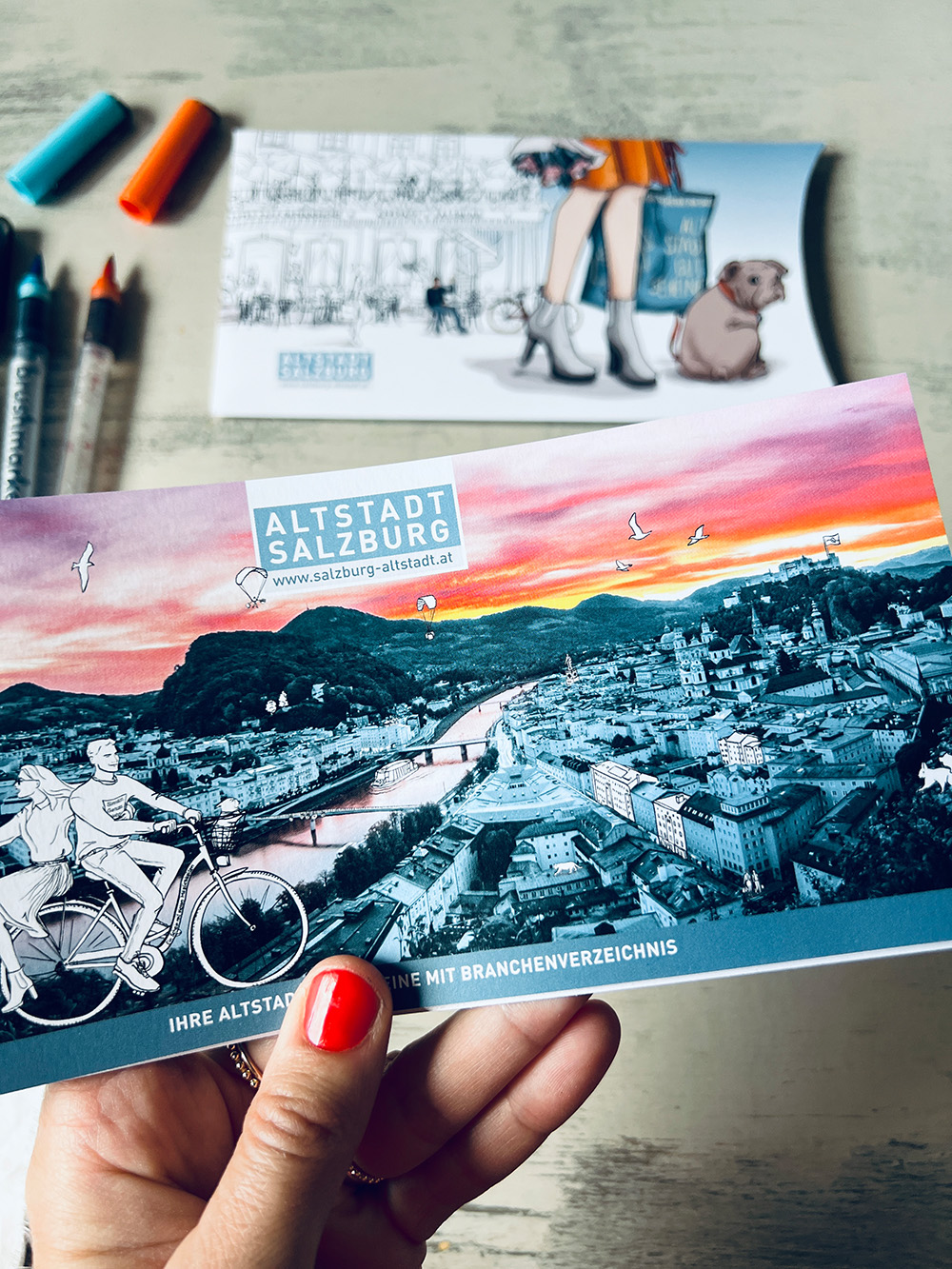 Cover Illustration Altstadt Salzburg