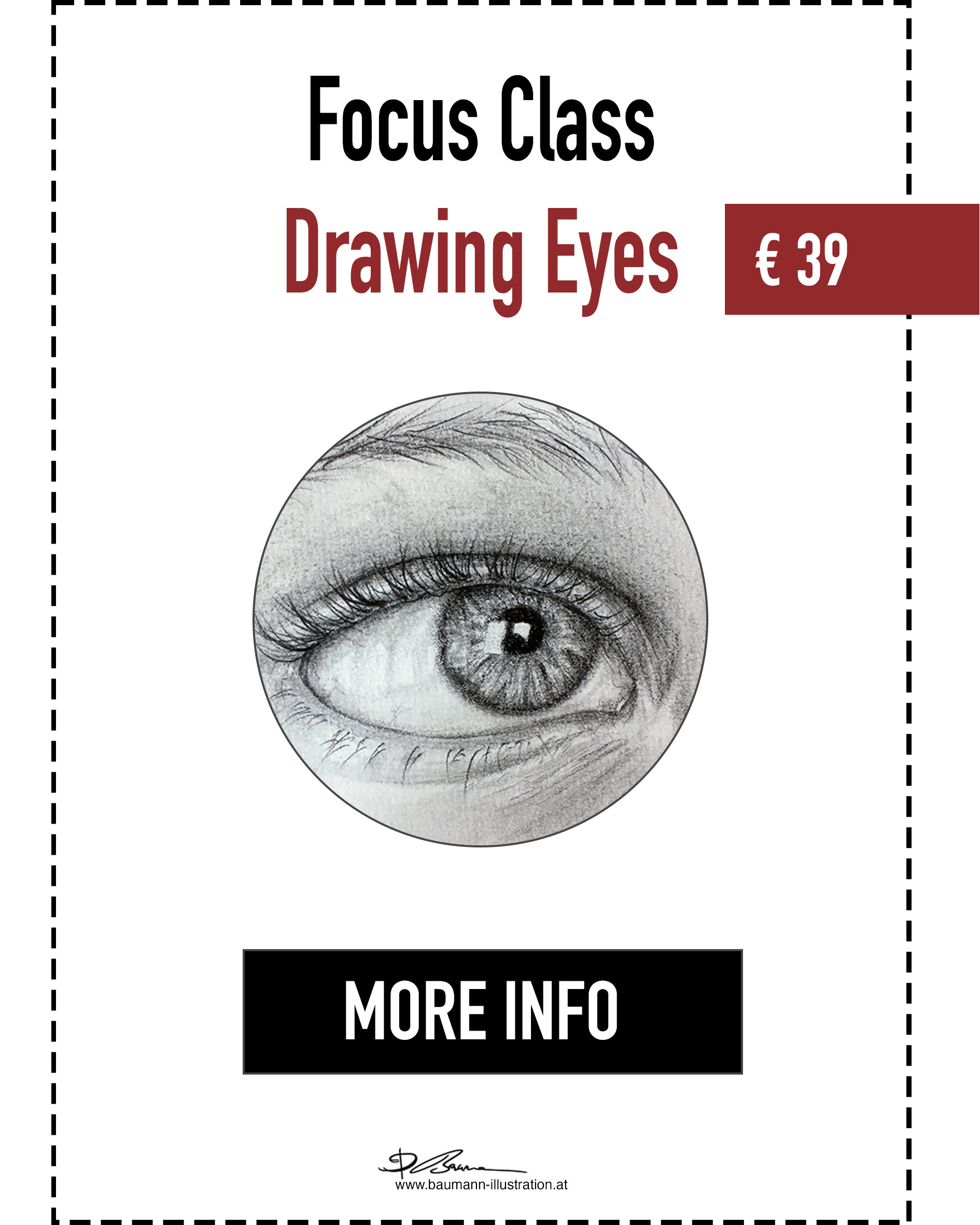 Eye Drawing Focus Class by Barbara Baumann
