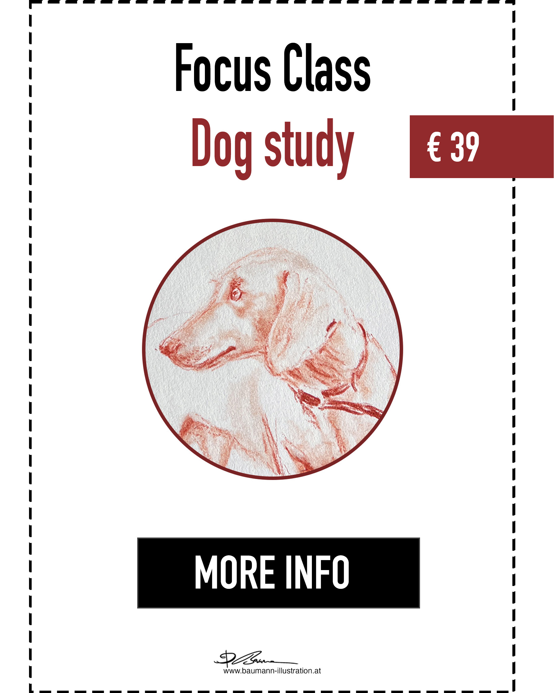 Dog Drawing Focus Class by Barbara Baumann