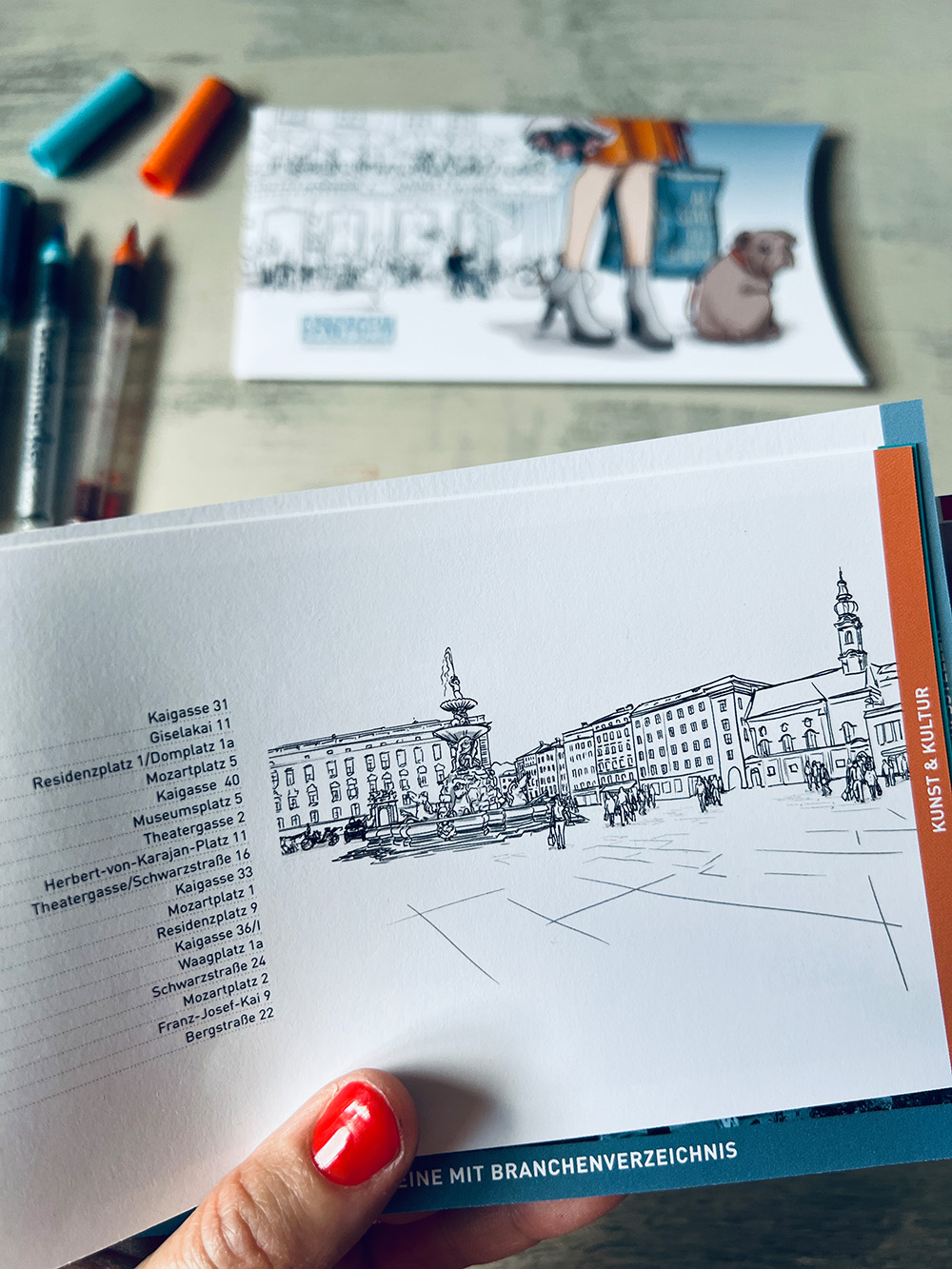 Cover Illustration Altstadt Salzburg