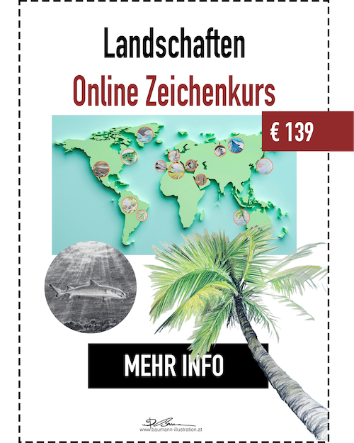 Landschaften Zeichenkurs von Barbara Baumann