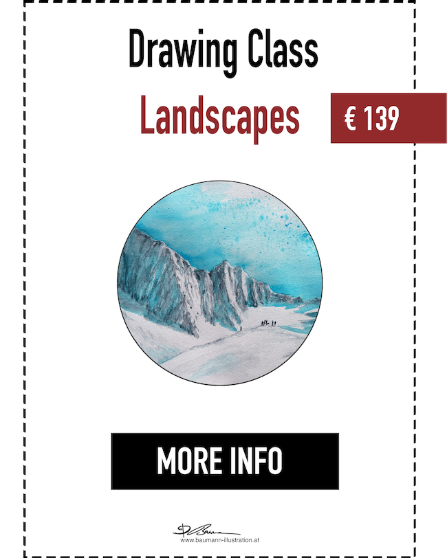 Landscape Drawing Class by Barbara Baumann